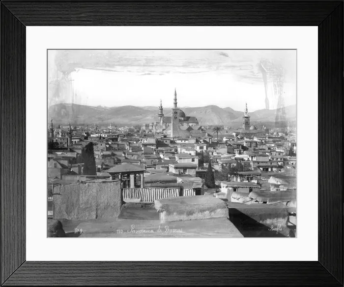 Framed Print : Overview of City of Damascus