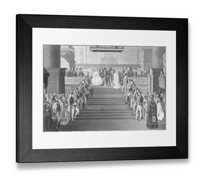 Framed Print : Drawing Depicting the Coronation of Emperor Alexander II Framed Print : Drawing Depicting the Coronation of Emperor Alexander II