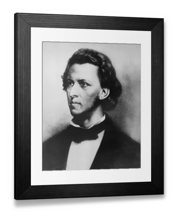 Framed Print : Portrait of Romantic Era Music Composer Chopin Framed Print : Portrait of Romantic Era Music Composer Chopin