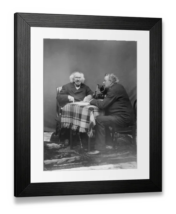 Framed Print : Michel Eugene Chevreul Being Interviewed Framed Print : Michel Eugene Chevreul Being Interviewed