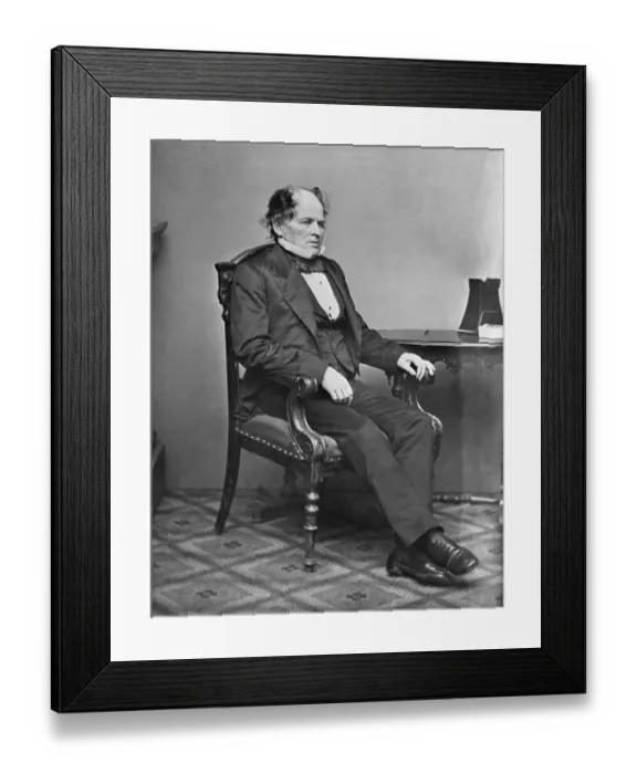 Framed Print : Mathew Maury Relaxing in Chair Framed Print : Mathew Maury Relaxing in Chair