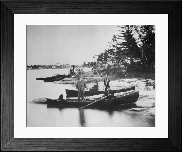 Framed Print : President Chester Arthur on Fishing Trip Framed Print : President Chester Arthur on Fishing Trip