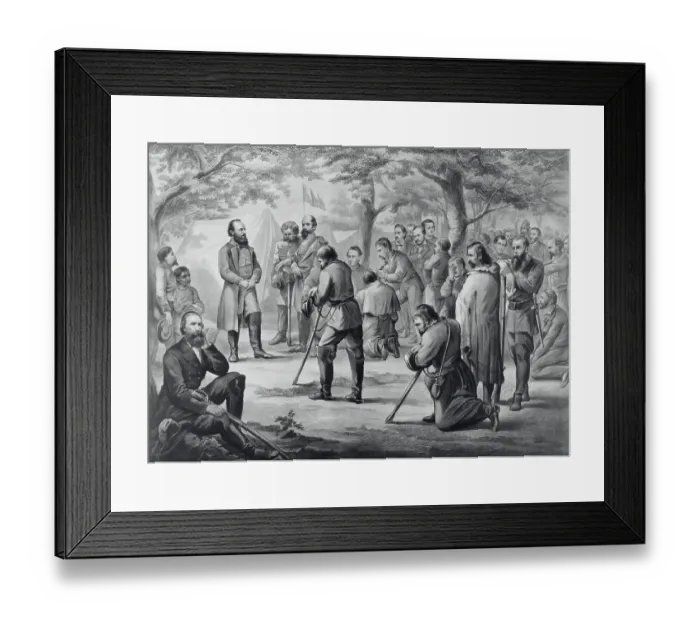 Framed Print : Injured Rebel Troops at Stonewall Jackson Encampment Framed Print : Injured Rebel Troops at Stonewall Jackson Encampment