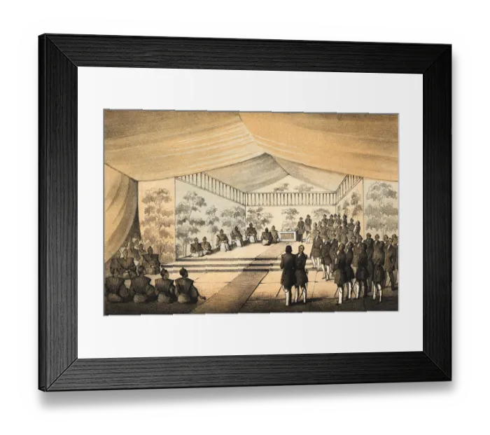 Framed Print : Naval Officer Matthew Perry Taking President's Letter to Japanese Framed Print : Naval Officer Matthew Perry Taking President's Letter to Japanese