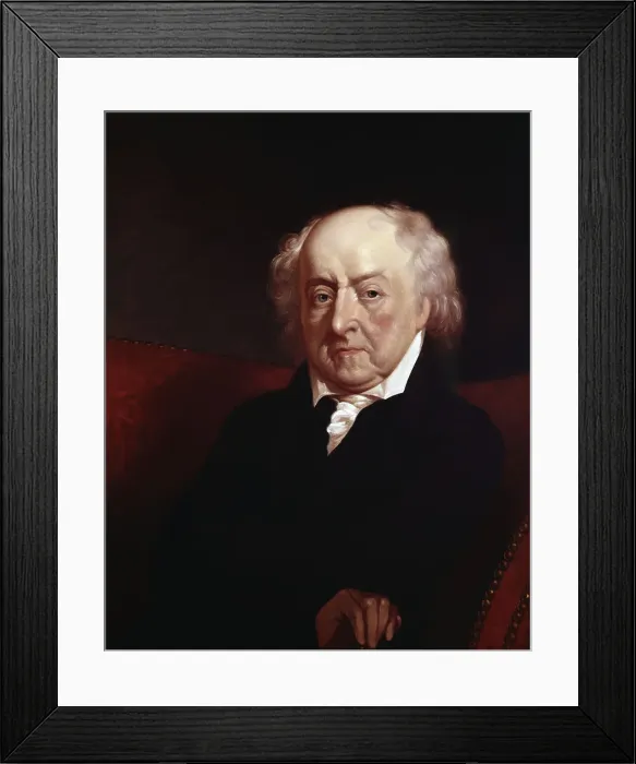 Framed Print : Portrait of John Adams by Thomas Spear after Gilbert Stuart Framed Print : Portrait of John Adams by Thomas Spear after Gilbert Stuart