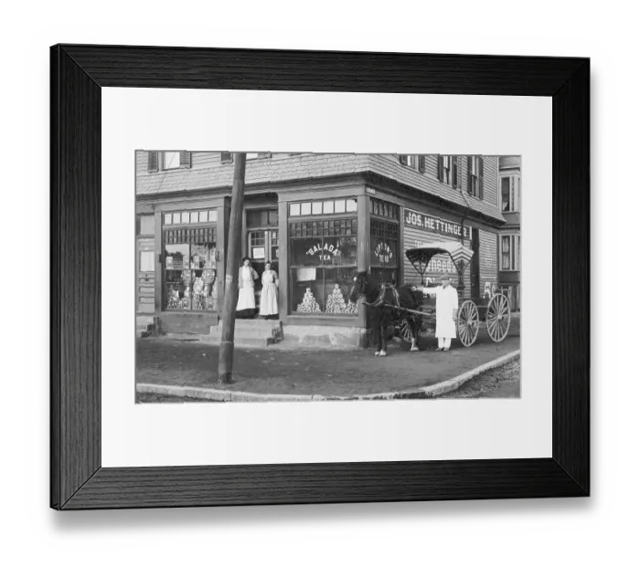 Framed Print : Corner Grocery Store Of Early 1900S Framed Print : Corner Grocery Store Of Early 1900S