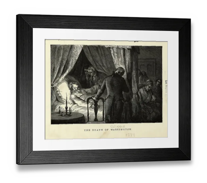 Framed Print : The Death of George Washington Framed Print : The Death of George Washington