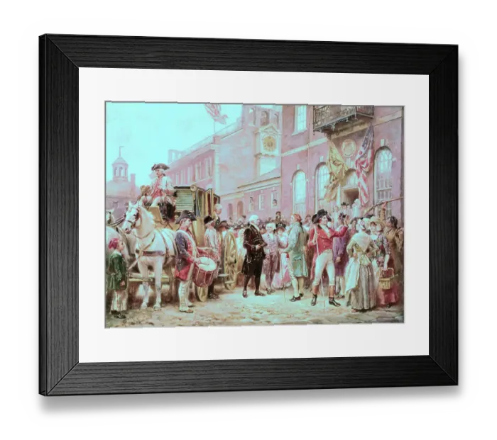 Framed Print : Washington's Inauguration at Philadelphia Framed Print : Washington's Inauguration at Philadelphia