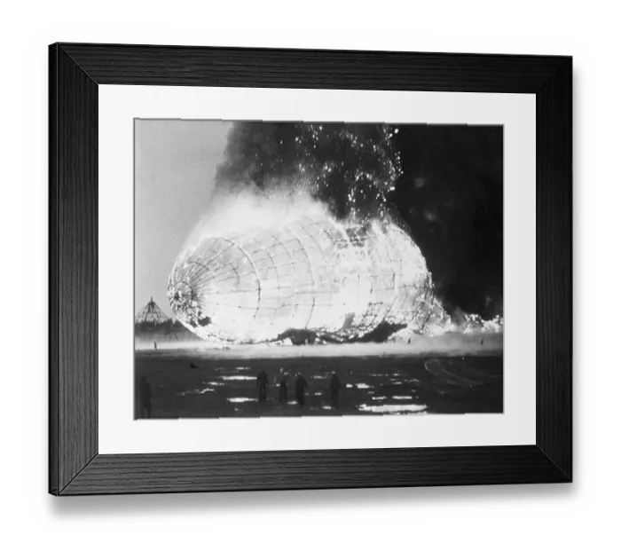 Framed Print : Hindenburg Disaster Framed Print : Hindenburg Disaster