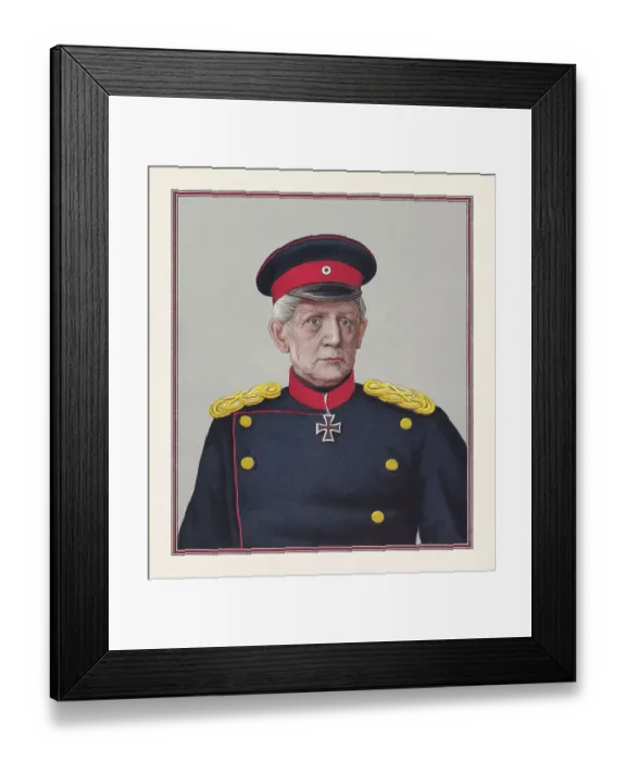 Framed Print : Helmuth von Moltke (1800-189), Prussian field marshal, chromolithograph, published 1889 Framed Print : Helmuth von Moltke (1800-189), Prussian field marshal, chromolithograph, published 1889