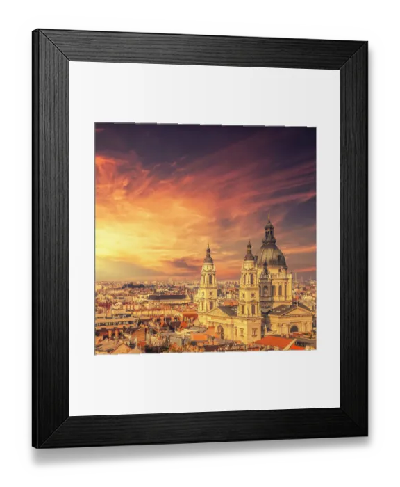 Framed Print : St. Stephens basilica and cityscape Framed Print : St. Stephens basilica and cityscape