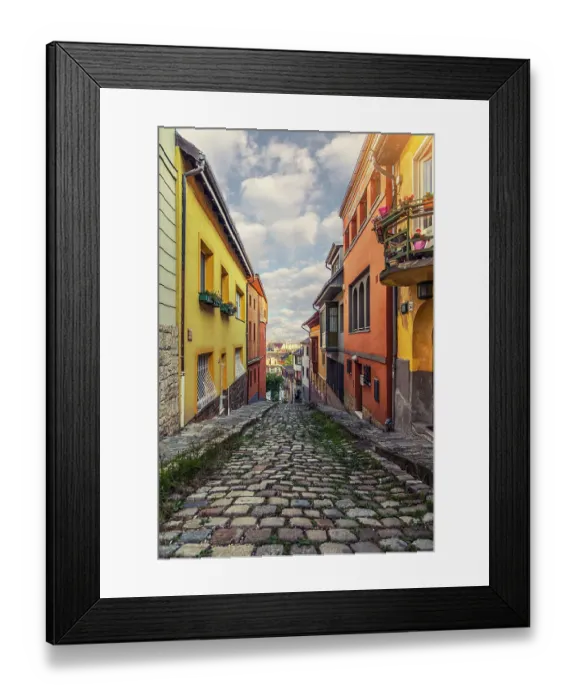 Framed Print : Gul Baba street Budapest, Hungary Framed Print : Gul Baba street Budapest, Hungary