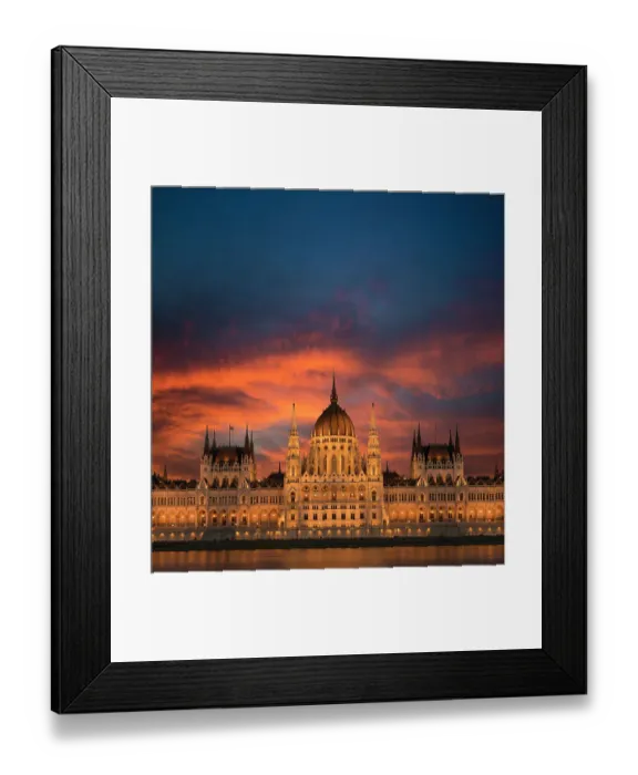 Framed Print : Budapest citycape in sunset Framed Print : Budapest citycape in sunset