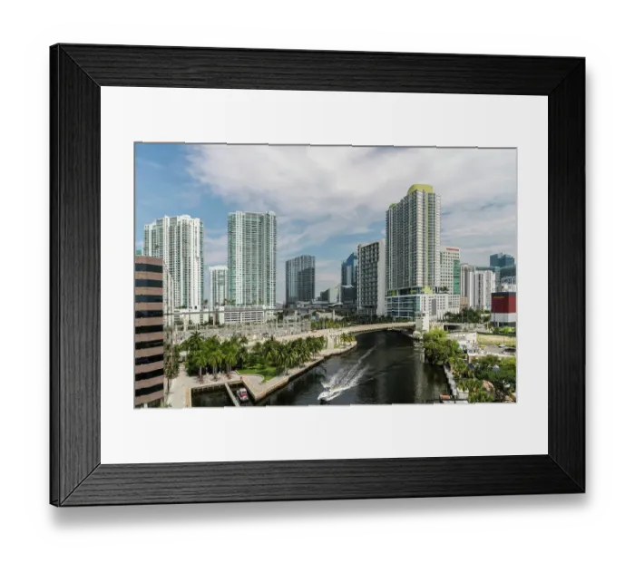 Framed Print : Miami cityscape Framed Print : Miami cityscape