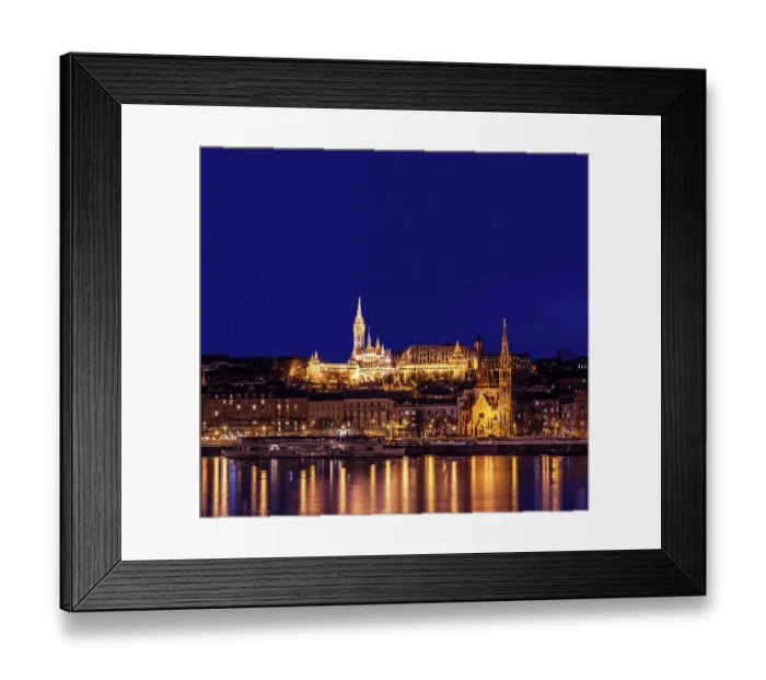 Framed Print : Matthias Church in the night Framed Print : Matthias Church in the night