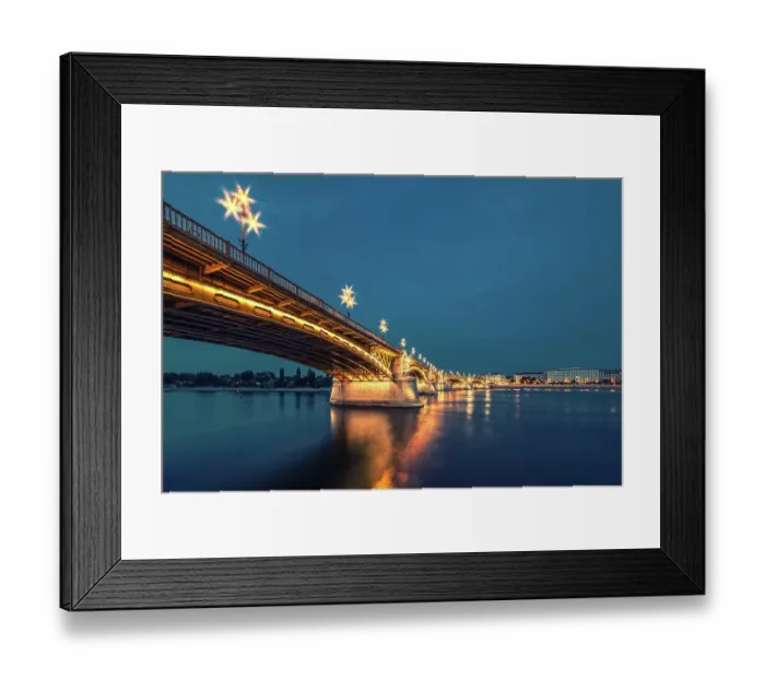 Framed Print : Budapest bridge