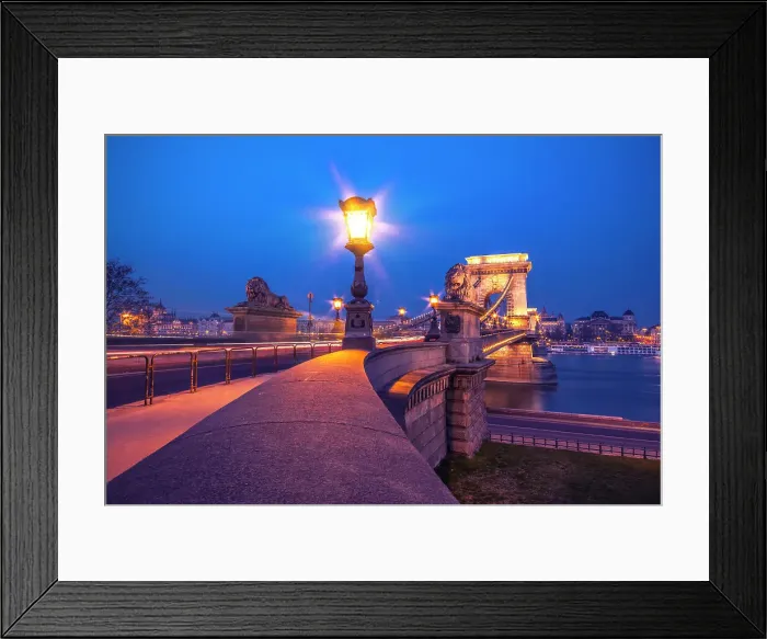 Framed Print : Budapest night panorama Framed Print : Budapest night panorama