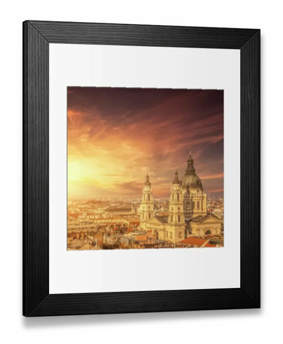 Framed Print : St. Stephens Basilica in sunset Framed Print : St. Stephens Basilica in sunset