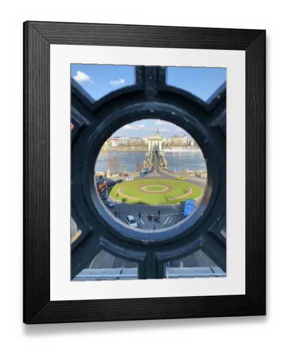 Framed Print : Chain Bridge in Budapest Framed Print : Chain Bridge in Budapest