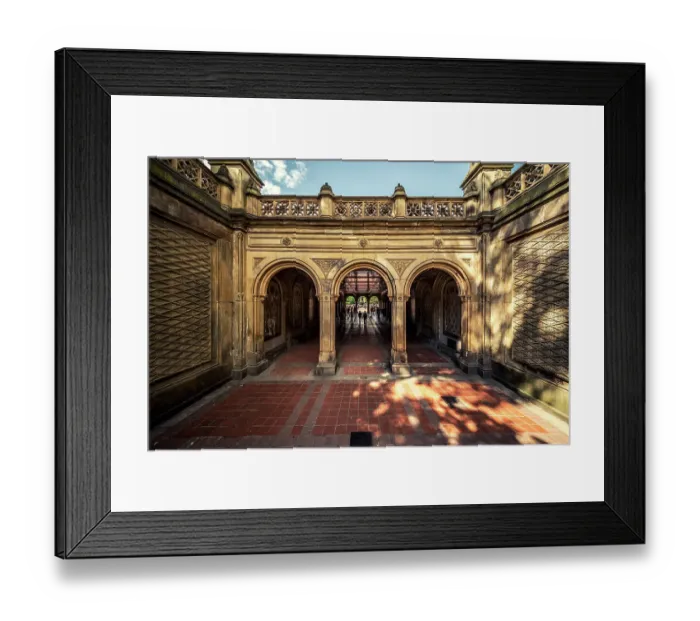 Framed Print : Minton Tiles at Bethesda Arcade