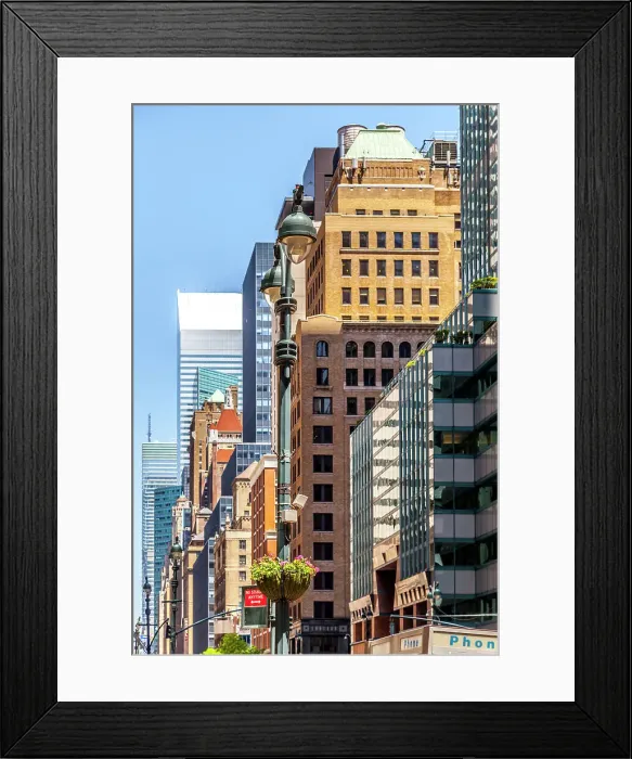 Framed Print : Manhattan street view Framed Print : Manhattan street view