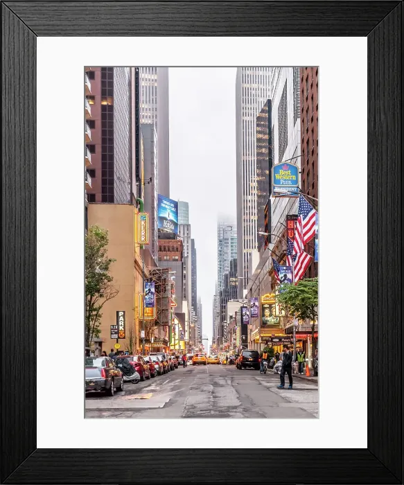 Framed Print : Manhattan street view Framed Print : Manhattan street view