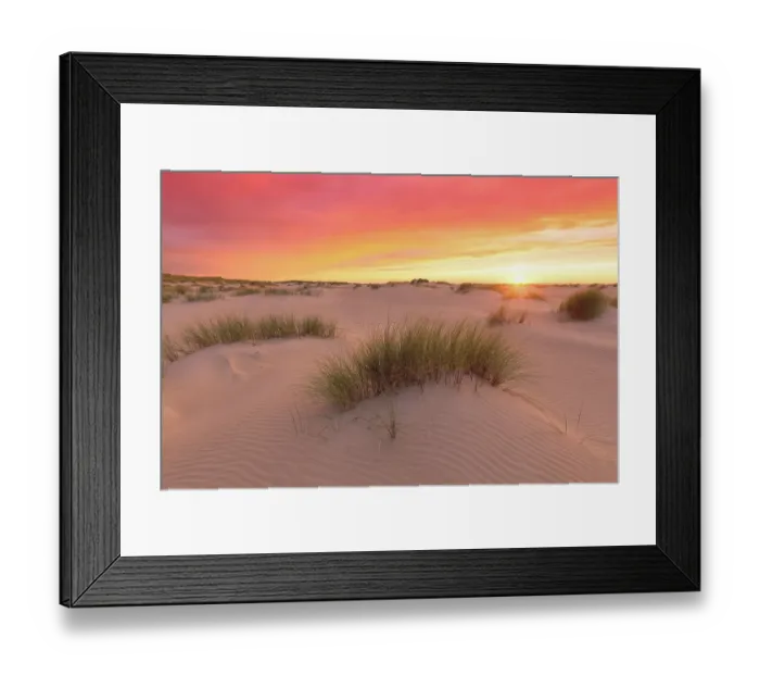 Framed Print : Sunset in the dunes near De Cocksdorp on Texel island Framed Print : Sunset in the dunes near De Cocksdorp on Texel island