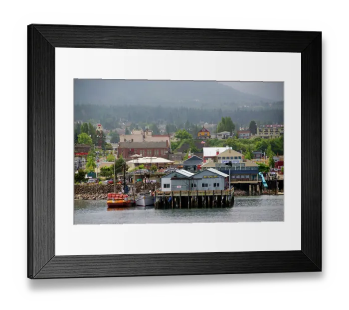 Framed Print : Port Angeles harbor and pier Framed Print : Port Angeles harbor and pier