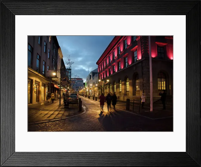 Framed Print : Reykjavik Evening Framed Print : Reykjavik Evening
