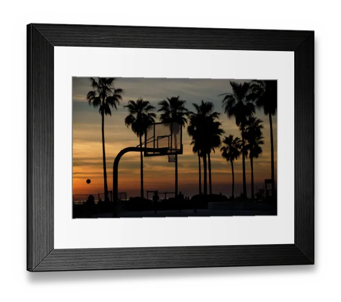 Framed Print : Venice Beach Basketball Framed Print : Venice Beach Basketball