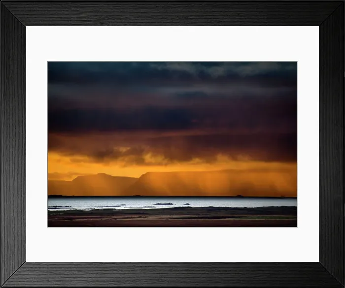 Framed Print : Reykholar Sunset Framed Print : Reykholar Sunset