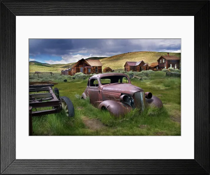 Framed Print : Bodie ghost town relics