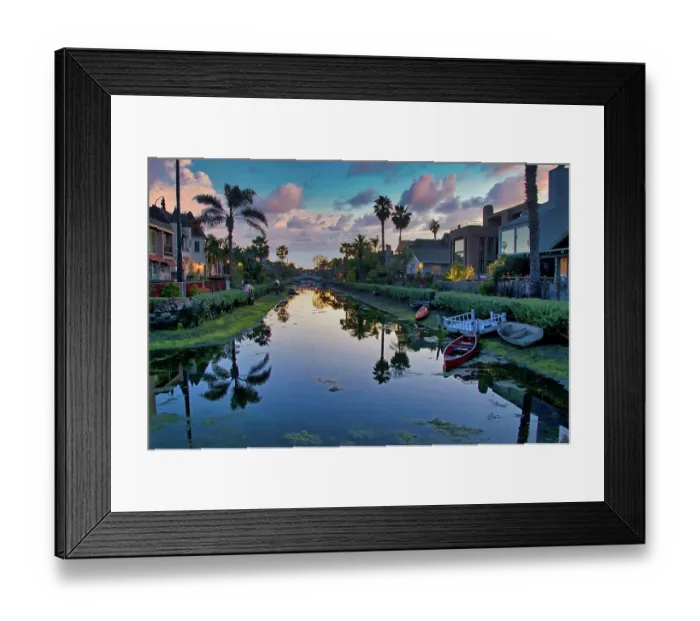 Framed Print : Venice Beach Canals Framed Print : Venice Beach Canals