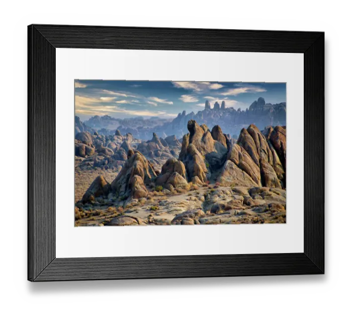 Framed Print : Dramatic Desert Landscape Framed Print : Dramatic Desert Landscape