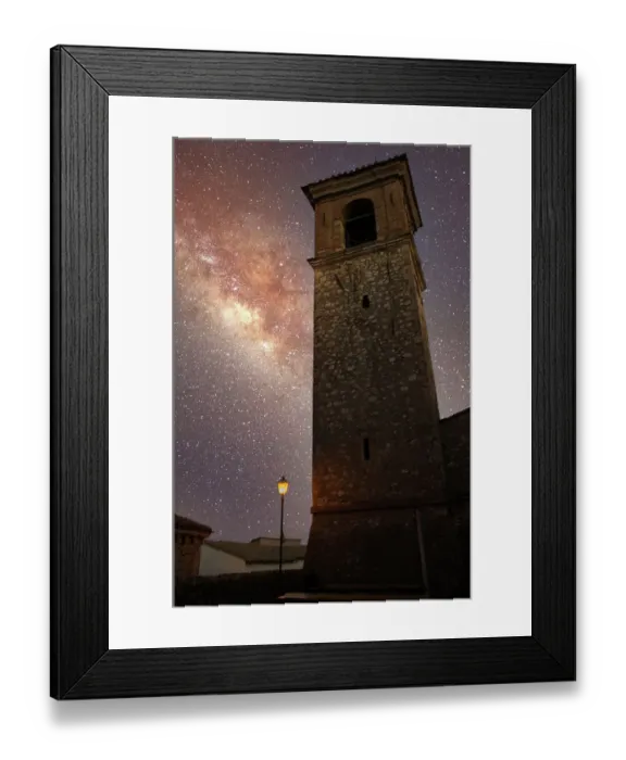 Framed Print : Medieval Tower at Night in Lugnano in Teverina Framed Print : Medieval Tower at Night in Lugnano in Teverina