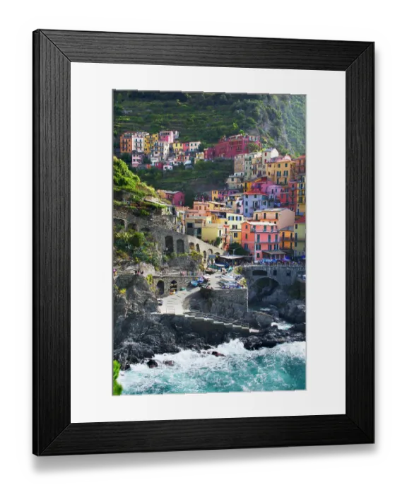 Framed Print : Manarola Harbor in Cinque Terre Framed Print : Manarola Harbor in Cinque Terre