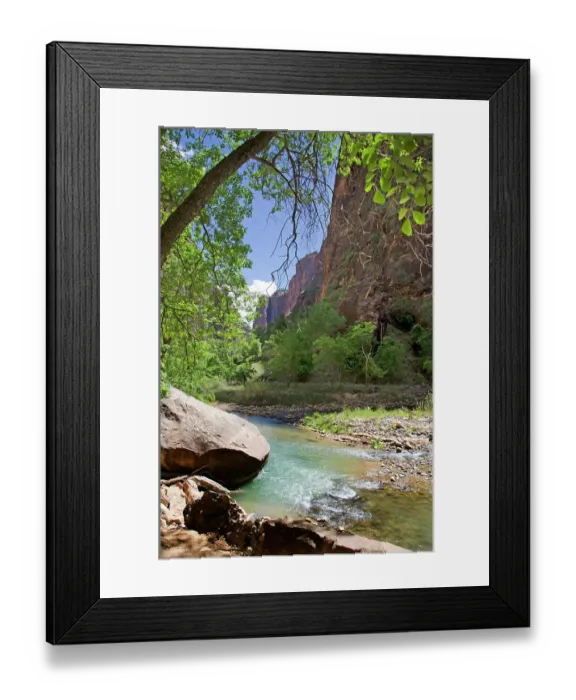 Framed Print : The Spectacular Landscape of the Narrows in Zion National Park Framed Print : The Spectacular Landscape of the Narrows in Zion National Park