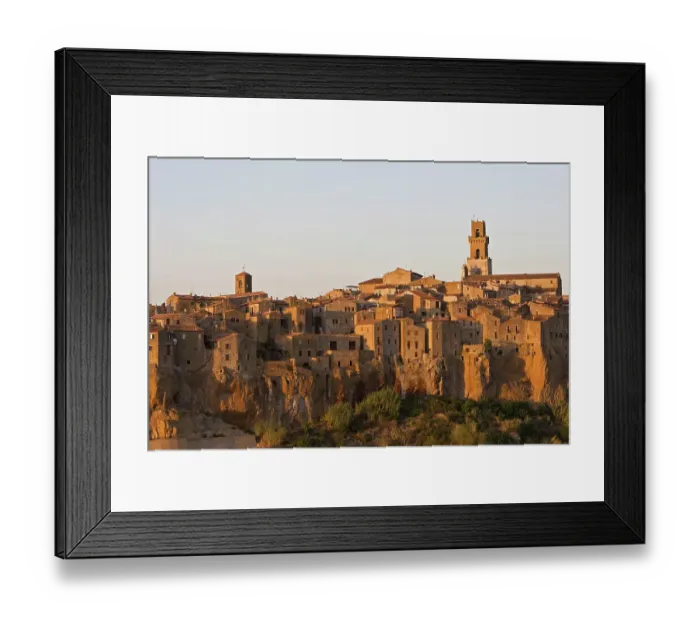 Framed Print : Pitigliano a old city on a Tuff rock, Tuscany, Italy, Europe Framed Print : Pitigliano a old city on a Tuff rock, Tuscany, Italy, Europe
