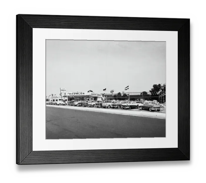Framed Print : Car Dealership Framed Print : Car Dealership