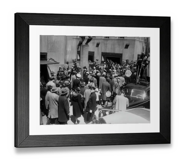 Framed Print : New York Crowds Framed Print : New York Crowds