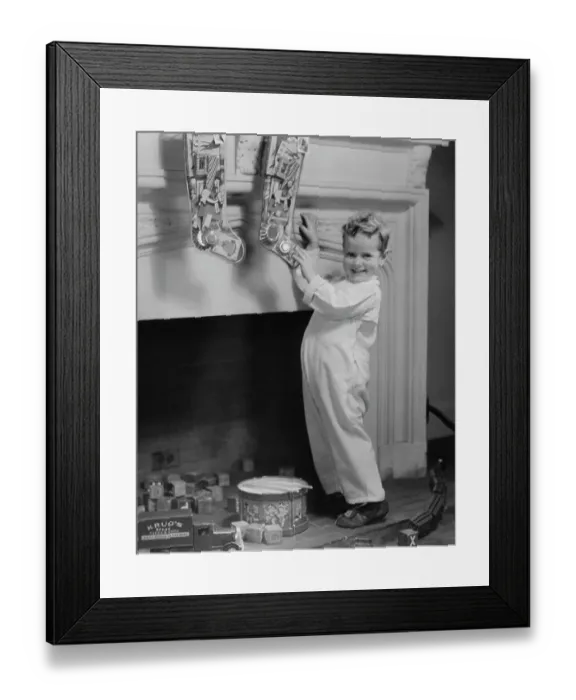 Framed Print : Thank You Santa
