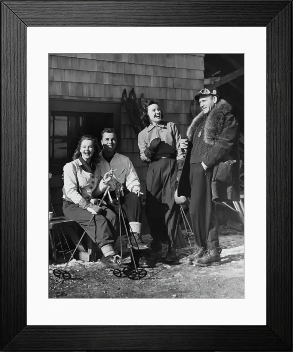 Framed Print : Skiing Holiday Framed Print : Skiing Holiday