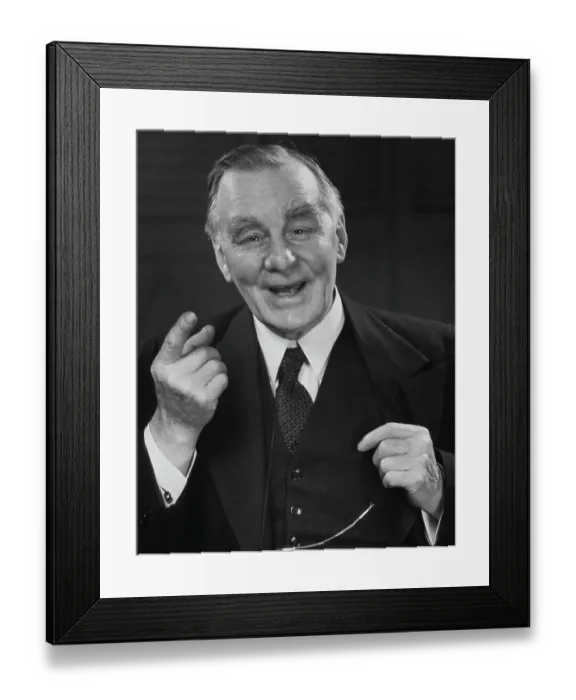 Framed Print : Jovial Businessman Framed Print : Jovial Businessman