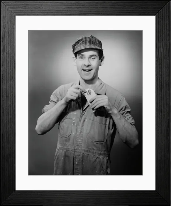 Framed Print : Pay Packet