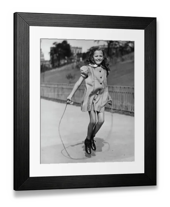 Framed Print : Skipping Rope