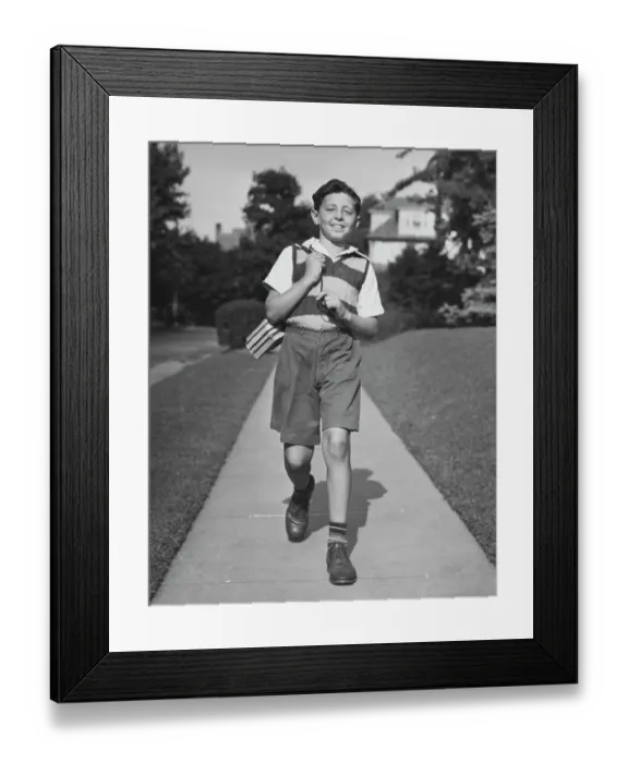 Framed Print : Going To School