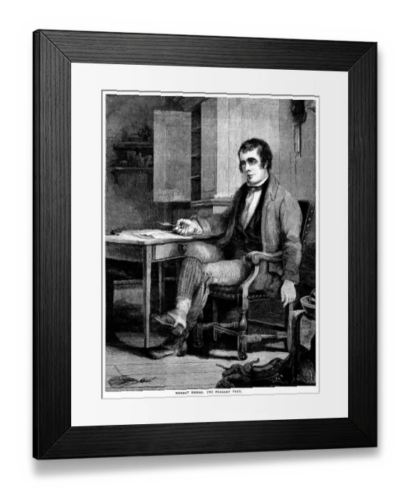 Framed Print : Robert Burns - the Peasant Poet Framed Print : Robert Burns - the Peasant Poet
