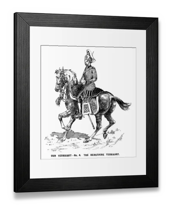 Framed Print : Late Victorian Cavalryman of the Berkshire Yeomanry Framed Print : Late Victorian Cavalryman of the Berkshire Yeomanry