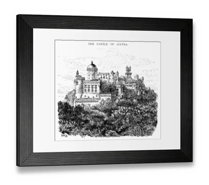 Framed Print : The Castle of Cintra, Portugal Framed Print : The Castle of Cintra, Portugal