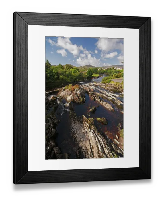 Framed Print : Sneem River And Rocks Below The Village On The Ring Of Kerry; County Kerry Ireland Framed Print : Sneem River And Rocks Below The Village On The Ring Of Kerry; County Kerry Ireland